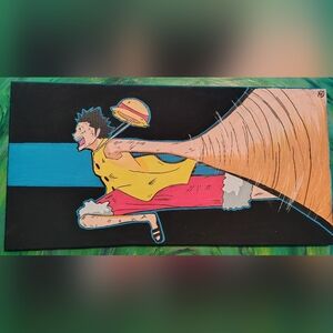 Monkey D Luffy One Piece Acrylic Painting